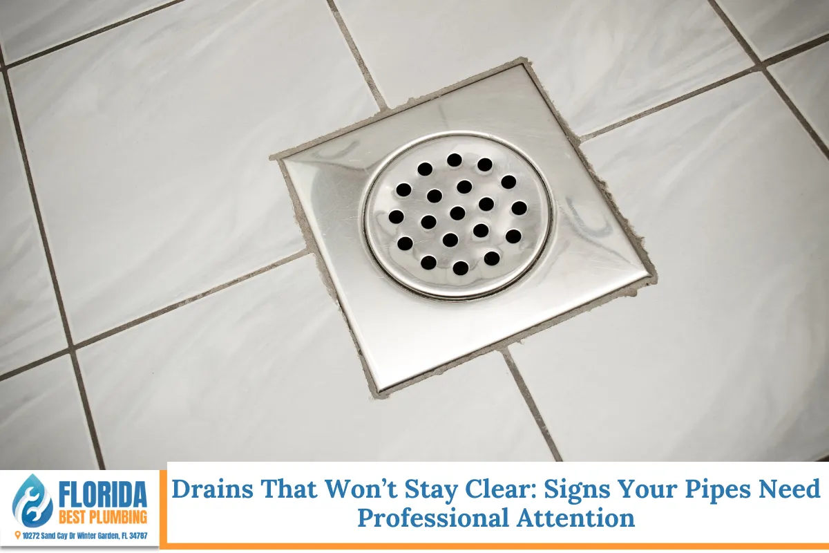 Drains That Won’t Stay Clear: Signs Your Pipes Need Professional Attention