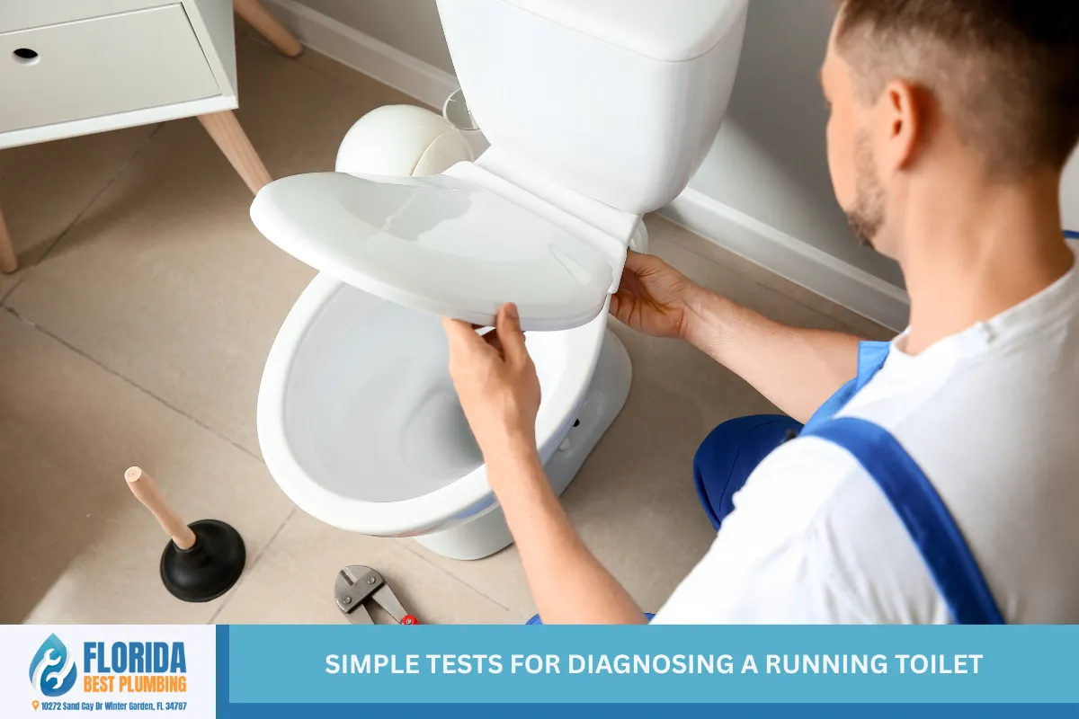 Simple Tests for Diagnosing a Running Toilet