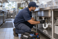 Commercial Plumbing in Ocoee maintenance for a local restaurant sink and office restroom plumbing system